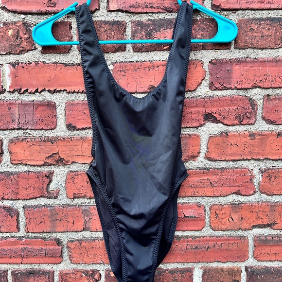 Norma Kamali Elegant Black Swimwear - Picture 1 of 9
